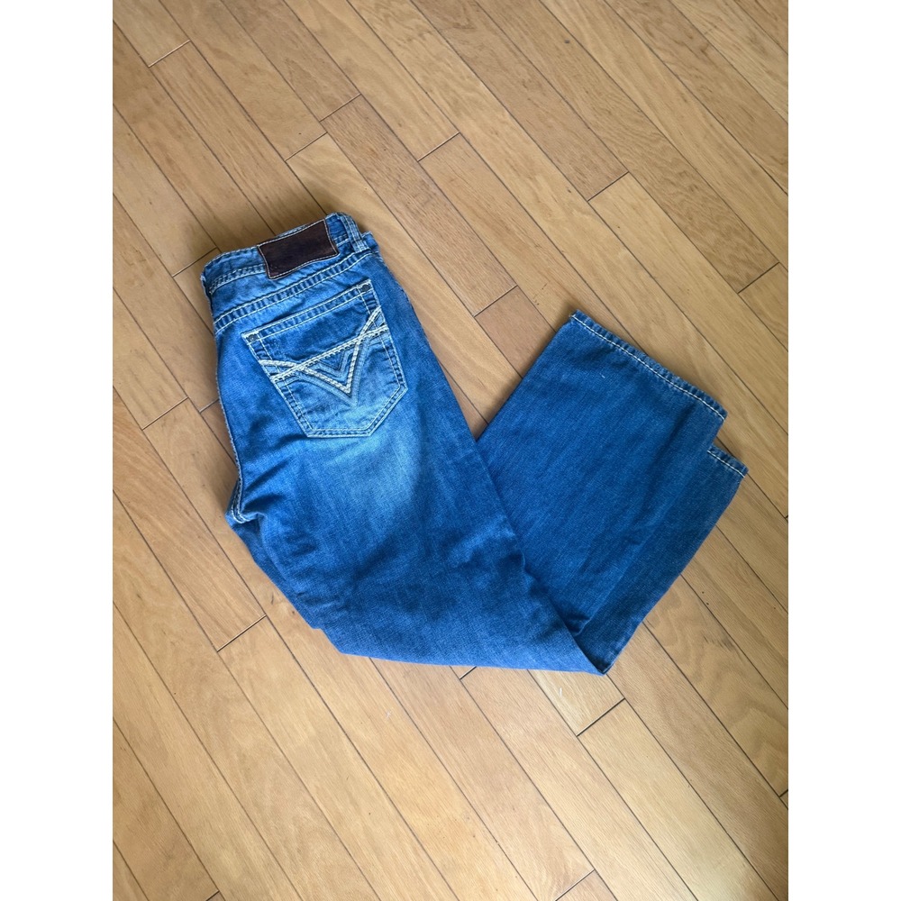 Rock & Roll Cowboy Jeans Mens 36x32 Blue Straight Leg Relaxed Fit MOS1612